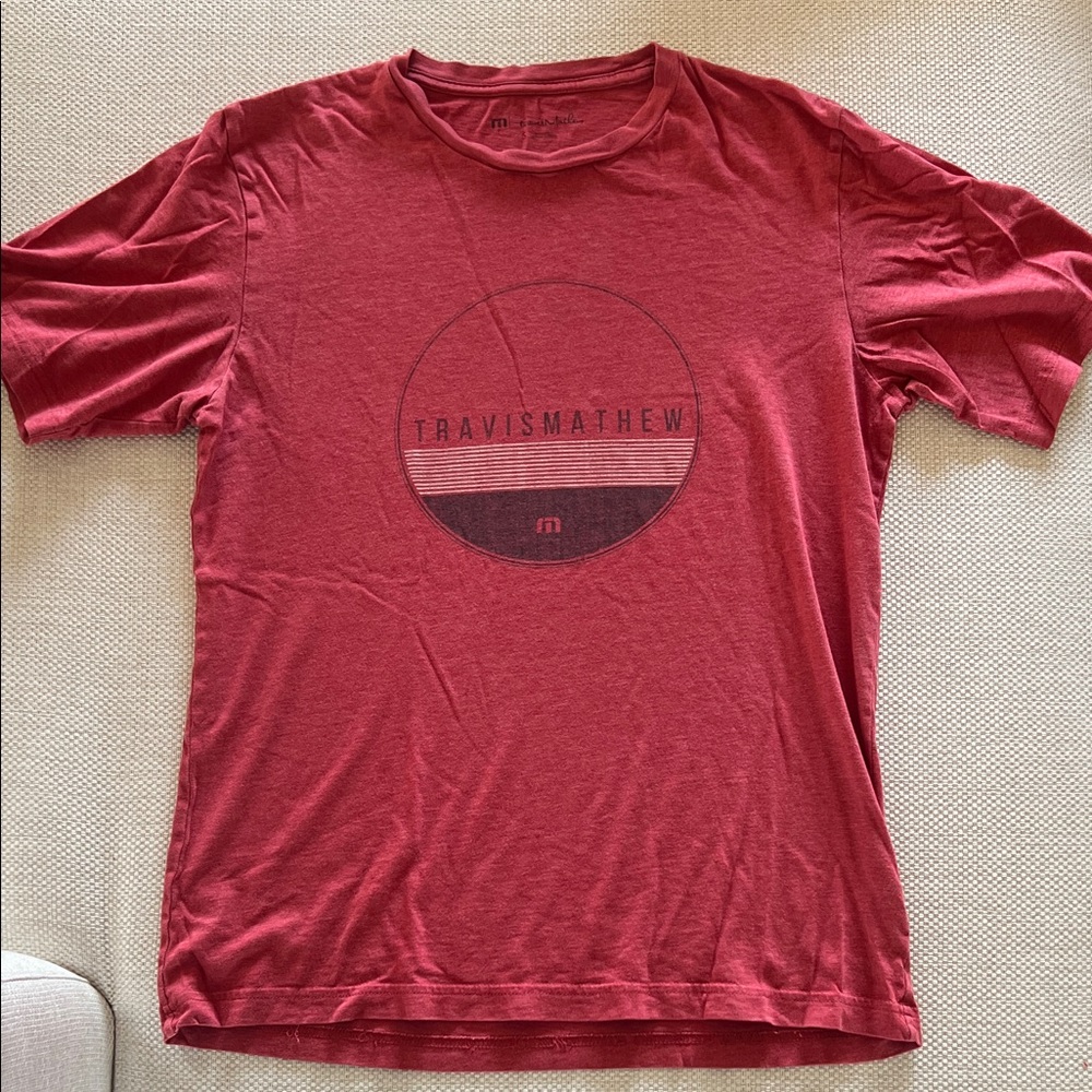 Travis Mathew Red Graphic Tee